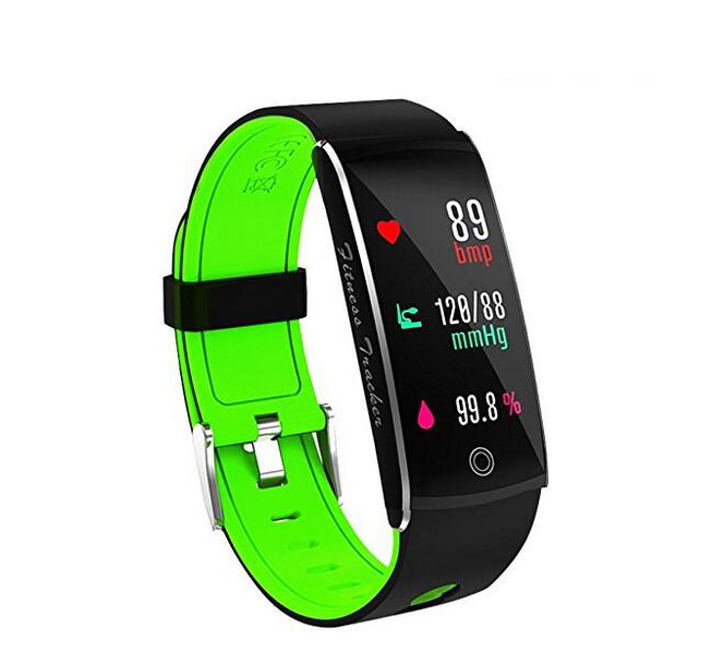 Huangchao Inc Fitness Tracker, Smart Watch 4 sports Mode, Heart Rate Monitor IP68 Waterproof Activity Tracker, Sleep &amp; Blood Pressure Monitor, Calorie