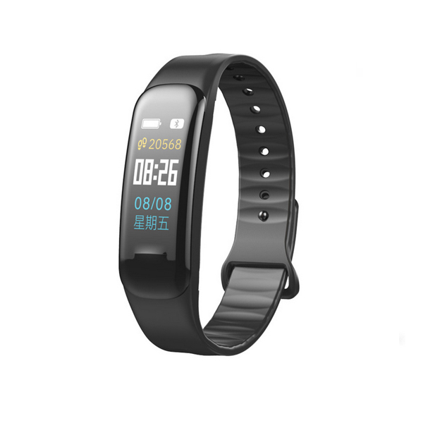 Aismart C1P 9.6 "kleurenscherm slimme band hartslagmeter Bloed Passometer activiteit tracker fitness armband sport polsband