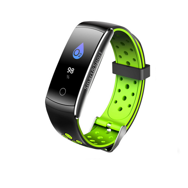 Aismart 0.96 &quot;kleurenscherm slimme armband Bloeddruk hartslagmeter smartband fitness tracker Sport polsband voor Android